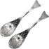 2Pcs 6.3inch Fish Spoon - 18/10(304) Stainless Steel Flatware for Soup, Porridge, Dessert