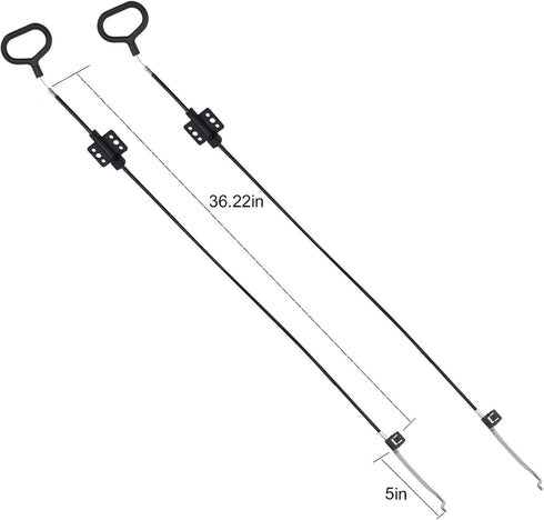 Nonley Sofa Recliner Cables, 2 Pack Couch Release Cables, Black D Ring Pull Handle for Recliner