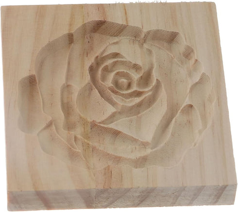 Carved Wooden Cookie Mould, Kitchen Cookie Cutter for Biscuit Making, Bakeware Cake Rose Cookie Cutter