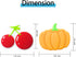Waterproof PVC Refrigerator Magnet Stickers - Strong Hold Cut Fruit Design for Photos, Notes & Decorations