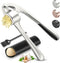 SRISE Kitchen Garlic Press, Rust Proof & Dishwasher Safe Garlic Mincer, Durable Garlic
