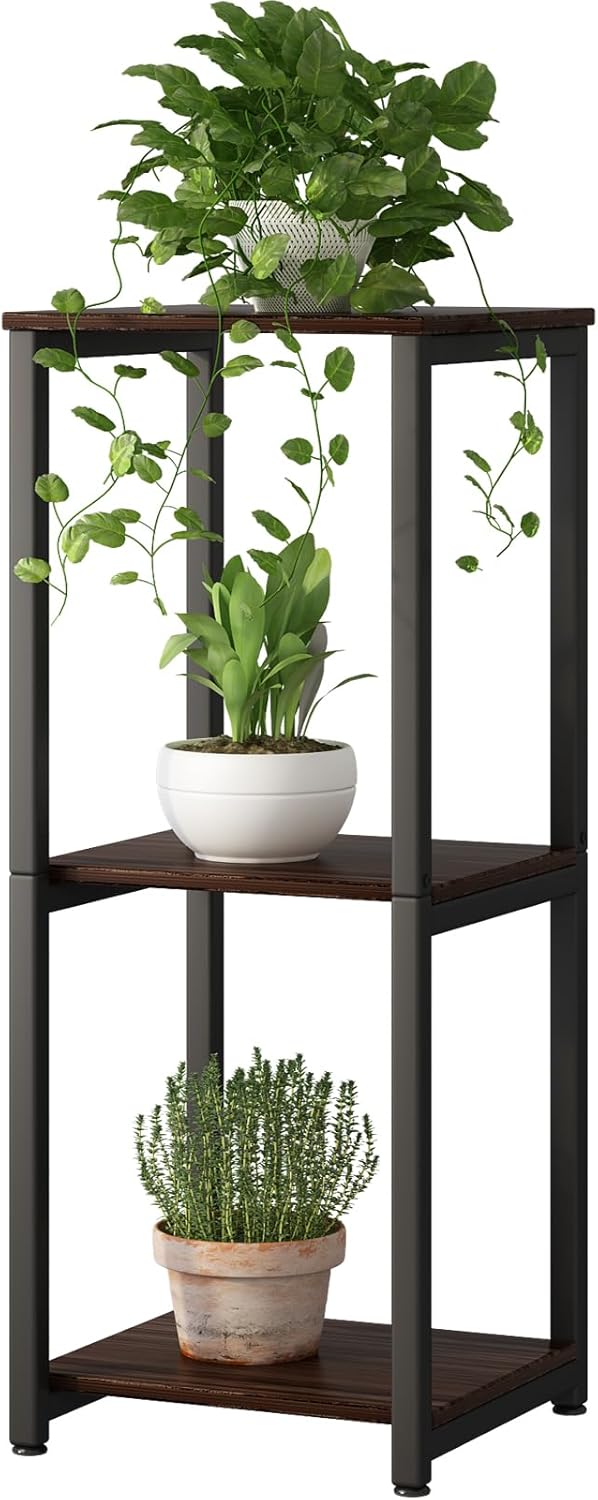 Plant Stand Indoor Corner Tall 3 Tier Metal Modern Flower Storage Plant