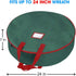 Primode Christmas Wreath Storage Bag, 24" Garland Wreaths Container with Handles, Durable 600D Oxford Polyester
