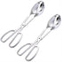 2-PACK Serving Tongs for Buffet, Stainless Steel Food Serving Tongs with Scissor Handles, Kitchen Utensil
