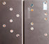 24Pcs 1.2in Round Crystal Glass Refrigerator Magnets, Cute Line Drawing Flower Magnets for Fridge and Locker