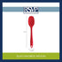 RSVP International Ela's Favorite Silicone Spatula Spoon - Turquoise, 11" | BPA-Free, Dishwasher Safe