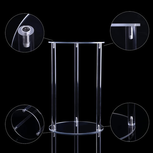 YourGift Plant Stand Indoor Outdoor, Acrylic Planter Stand for Indoor Plants, Heavy Duty Plant Holder Shelf for Flower