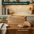 Cherim Counter Wooden Bread Box for Kitchen Keeps Bread Fresh Longer, Large Bread Storage Container with Acrylic Window