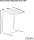 EasyComforts Adjustable White Tray Table - Versatile Bed and Snack Table