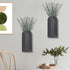 2 Pack Set Dnnnii Wooden Wall Vase - Black Finish Modern Farmhouse & Boho Wall Decor for Entryway, Hallway, Bathroom