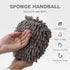 ROWPOZ 2PCS 6.7Inch Absorbent Hanging Hand Towel Ball for Kitchen & Bathroom, Chenille Plush Hand Towel Puff Ball Hand