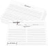 4x6 Recipe Cards Rustic White, From the Kitchen Of - 100 Pack Double-Sided Cooking Cardstock with Lines for Events