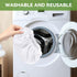 6 Pack Sgizoku Large Microfiber Bonnet Steam Mop Pads Compatible with Dupray Steam Cleaners etc for The Rectangle Brush
