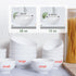 White Small Ceramic Bowls Set of 6, 12 OZ Ice Cream Bowls for Dessert, Rice, Jello, Microwave Safe
