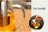 Glass Teapot with Stainless Steel Infuser & Lid, 550ML/19oz Borosilicate Glass Tea Kettle, Stovetop Safe for Blooming &