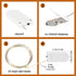 6 Pack 7ft 20 Fairy Lights Battery Operated Lights, Led Multicolor Mini String Lights, Waterproof Silver Wire Starry