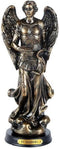 Pacific Giftware St. Gabriel Archangel Messenger Figurine, 8 Inch Tall with Wooden Base and Brass Name Plate