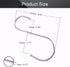 MroMax Stainless Steel S Hooks, 125mm/4.92" Silver S Shaped Hook Hangers for Kitchen, Bathroom, Bedroom, Storage Room,
