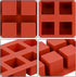 JOERSH Cube Cake Silicone Mold, 2" x 2" x 2" 3D Square Mousse Cake Baking Mold, 8-Cavity