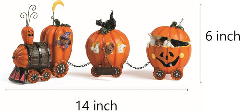Halloween Pumpkin Express Train Tabletop Decor