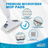 HOMEXCEL Steam Mop Replacement Pads, Compatible with Bissell Powerfresh 1940 1806 1440 1544 Series, 4 Pack