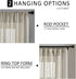 MRTREES Sheer Tier Curtains, Beige Kitchen 36 inches Long, 2 Panels, Light Filtering Cafe Curtains
