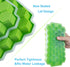 2 PCS AUSSUA Premium Ice Cube Trays, Silicone Molds with Sealing Lid, Reusable Hexagonal Ice Cube Molds