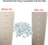 spansee 120 PCS White Caps Compatible with IKEA Billy Bookcase, Bookcase Hole Covers, Bookshelf Hole Plugs Compatible