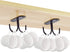 Mocoum Black Under Cabinet Mug Hooks - Rustic Organizer Rack for Mugs and Kitchen Utensils