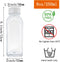 MYYZMY 3 8 Pcs Ounce Plastic Juice Bottles, Reusable Bulk Beverage Containers for Juice, Milk and Other Beverages