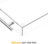 16"x12" Richboom Clear Acrylic Serving Tray - Coffee Table Living Room Kitchen Decorative Tray with Silver Metal