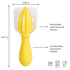 Tovolo Citrus Reamer Juicer with Seed Catcher Manual Fruit Juicer for Lemons Limes Oranges Tangerines Pomegranates