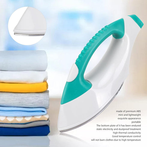 Mini Electric Iron, ABS Portable Handheld Clothing Iron for Travel, Steamer for Clothes