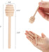 200 Pack 3 inch Honey Dipper Sticks, Mini Wooden Honey Stick Stirrers for Tea