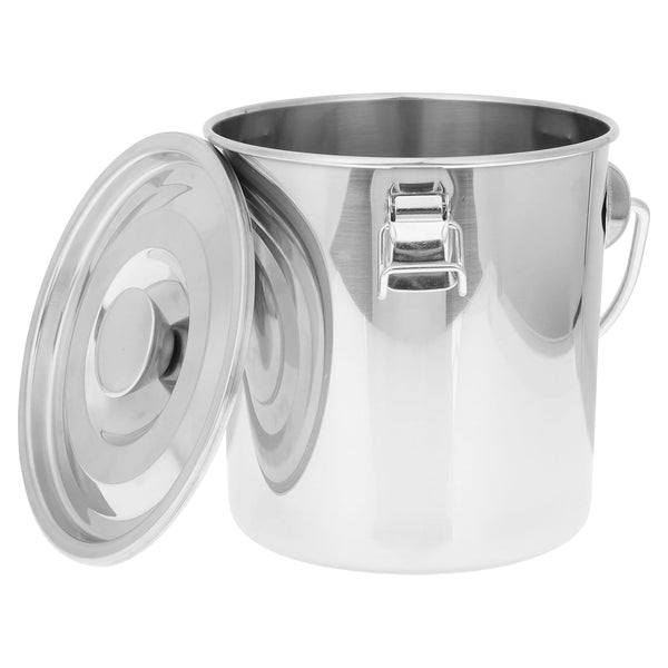 Healeved Stainless Steel Bar Bucket - Dog Water Pail, Beverage Tub, Ice Bucket, Kitchen Compost Bin