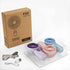 Mini Portable Fan 3 Pack, Cute Handheld Fan, Battery Operated Lightweight Small Personal Fan with 3 Speeds