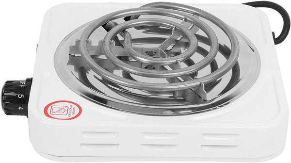 Electric Single 1000W Stainless Steel Portable Hot Plate, Adjustable Temperature for Home and Office