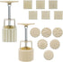 Luxiv Moon Cake Mould, 12 PCS Pattern Hand-Pressure Mooncake Molds for Mid-Autumn DIY Pastry Tool (75g)