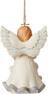 White Woodland Angel Hanging Ornament, Dated 2021
