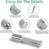 Mini SS304 Stainless Steel Scoop with Tamp Tool, 0.1 Gram Capacity Spoon for Sugar, Salt, Powder, Spices, Dishwasher