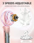 FrSara Mini Handheld Fan Rechargeable, Small Folding Fan Upgraded Wind Power, 3-Speed, 2000mAh Long Battery Life, Power Bank, Quiet, Portable, Suitable for Outdoor Travel Pink by FrSara