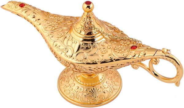 Gusnilo Rare Legend Aladdin Magic Lamp Collector's Edition, Alloy Color