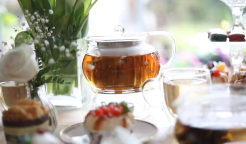 Teabloom Kyoto 2-in-1 Tea Kettle/Tea Maker – Heatproof Glass Teapot with Removable Loose Tea Filter – Tea Connoisseur's Choice by Teabloom