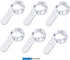 Fairy Lights CR2032 Battery Operated - 6.6Ft/2Meter 20 LEDs Micro Silver Wire String Lights, 6 Pack