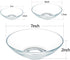 Clear Glass Bowls - 15oz Cereal, Pasta, Soup, Dessert, Salad, Mixing Bowls, 7 inch Set of 2