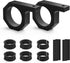 Nilight 2PCS Roll Bar Clamps Mounting Brackets, LED Light Mount Clamps Fit on 2.135" to 2.5” Bull Bars