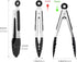 7 Inch Mini Tongs, Pack of 3 Short Small Silicone Tongs, Stainless Steel Tongs with Silicone Tips for Cooking, Barbecue, Buffet Serving (7", Black/Grey/White) by DAILY KISN