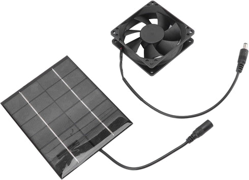 Solar Panel Fan Kit - Mini Solar Powered Exhaust Fan for Greenhouse, Chicken Coops, Sheds, and Windows