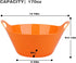 Tiawudi 6 Pack Snack Bowls (4.9L Large), Plastic Serving Bowls for Party, Large Bowls with Handles for Kitchen, Fruit, Cereal, Candy, Salad and Chip, Microwave Safe by Tiawudi