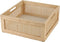 YRMT Wood Storage Crate Basket - Rustic Wooden Container for Organizing, Decorative Bamboo Box with Handles 11.4" x